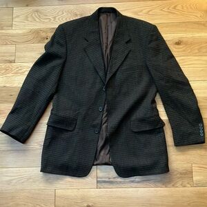 FiorAvanti soft- Brown Textured Men's lined Blazer